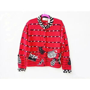 Jane's Closet Embellished Cardigan Sweaters Sz Small